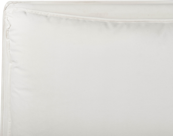 Wasserbett Samtstoff BAJONNA 160 x 200 cm Cremeweiß Bild 6