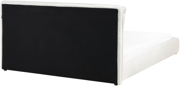 Wasserbett Samtstoff BAJONNA 160 x 200 cm Cremeweiß Bild 5