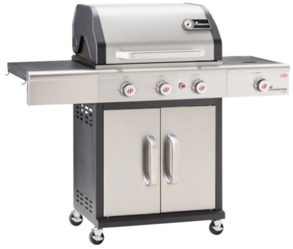 Landmann 'Triton PTS 3.1' Gasgrill, Edelstahl silber, 121 x 57 x 140 cm