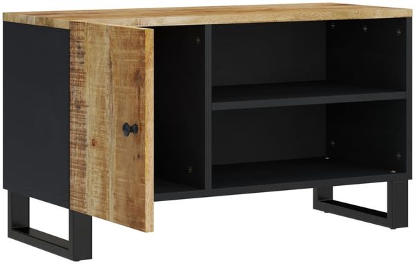 vidaXL TV-Schrank 80x33x46 cm Massivholz Mango & Holzwerkstoff 351962 Bild 3