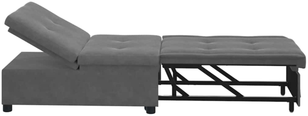vidaXL Schlafsofa Dunkelgrau 67 x 194 x 82 cm 42008609 Bild 5