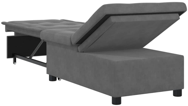 vidaXL Schlafsofa Dunkelgrau 67 x 194 x 82 cm 42008609 Bild 6