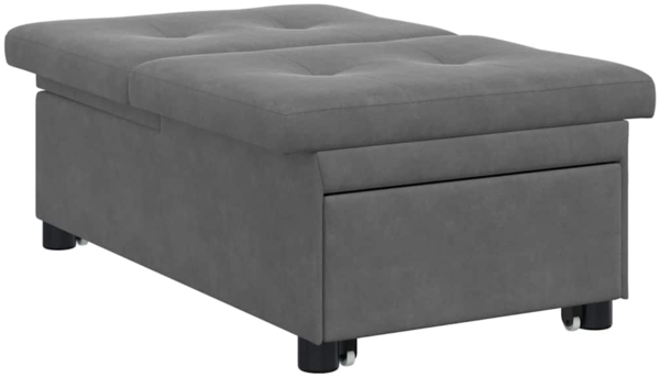 vidaXL Schlafsofa Dunkelgrau 67 x 194 x 82 cm 42008609 Bild 3