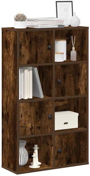 vidaXL Bücherregal Räuchereiche 60x24x101,5 cm Holzwerkstoff 860395