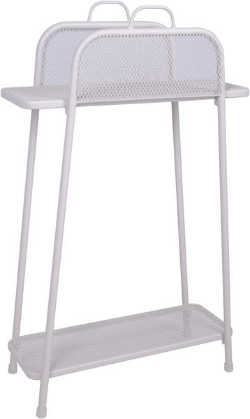 Balkonregal SZELDA - Stahl Beige 105,5x27x65,5cm | Blumenregal Terrasse Pflanzenständer Pflanzenhalter