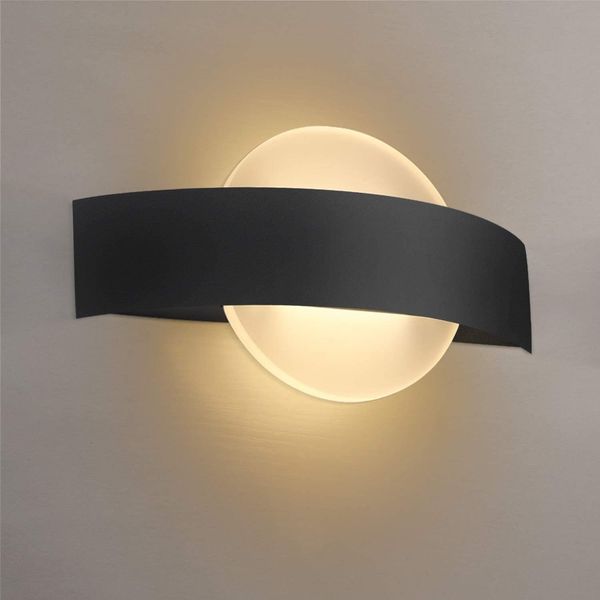 ZMH 2ER LED Wandleuchte Innen Wandlampe Flur Warmweiß Modern DesignTreppenhaus Nachtlampe Bettlampe aus Acryl 6W 3000K Energiesparen Wandbeleuchtung für Wohnzimmer Schlafzimmer Kinderzimmer