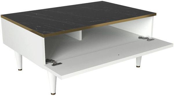 WELL HOME MOBILIARIO & DECORACIÓN Couchtisch für Wohnzimmer, 90x60x42,3