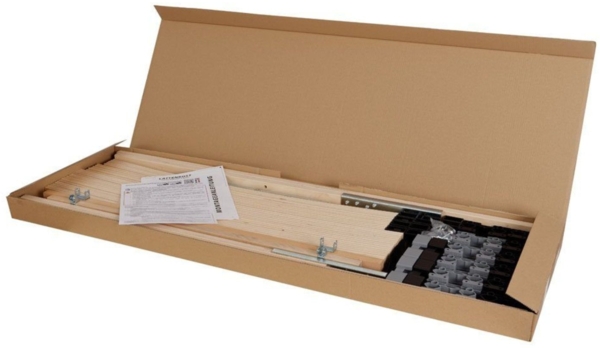 Ergonomisches Lattenrost 100x200, 7-Zonen Lattenrahmen Buche, 28 Federleisten, Kopfteil verstellbar, bis 150 kg, Made in Germany Bild 5