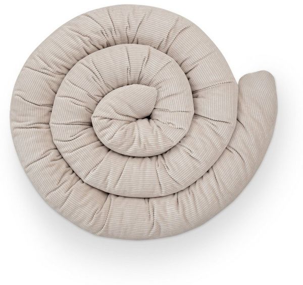 Ehrenkind Nestchenschlange Bettschlange Cord aus 100% Bio-Baumwolle, Schutz und Geborgenheit, (Kuschelschlange, Bettumrandung Babybett), Bettschlange Baby