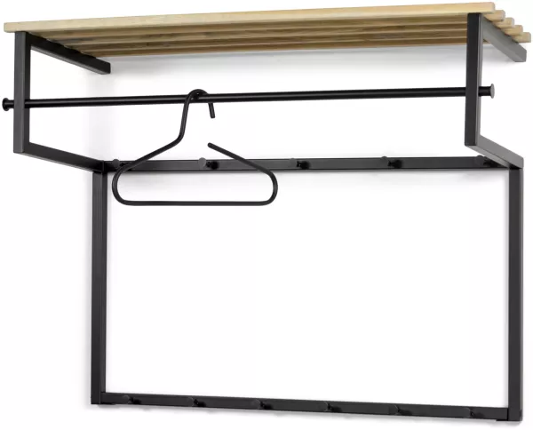 Spinder Design RIZZOLI XL (100 cm) Wandgarderobe - Schwarz / Eichen