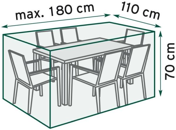 TrendLine Schutzhülle Exclusive Sitzgruppe 180x110x70 cm Abdeckung Gartenmöbel