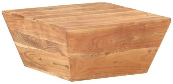Couchtisch in V-Form, Massivholz Akazie, 66 x 66 x 30 cm