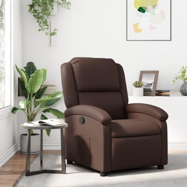 vidaXL Relaxsessel Braun Kunstleder 371777