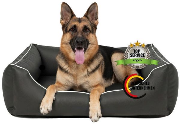 CopcoPet Tierbett Orthopädisches Hundebett / Wendebett Kleine bis Große Hunde, Kunstleder