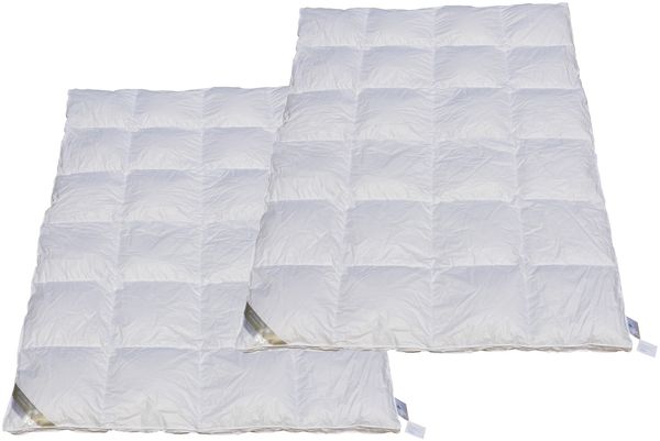2 Stück TRAUM Daunenbett Daunendecke 155x200 Ganzjahresdecke 100% Daunen
