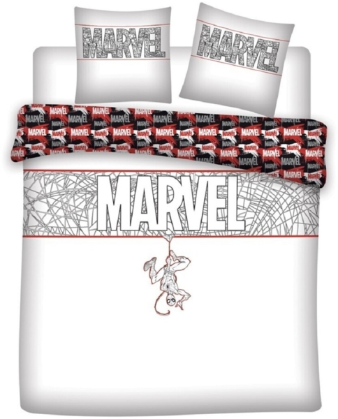 Marvel Doppelbettwäsche Set – 1x Deckenbezug 240x220 cm & 2x Kissenbezüge 65x65 cm