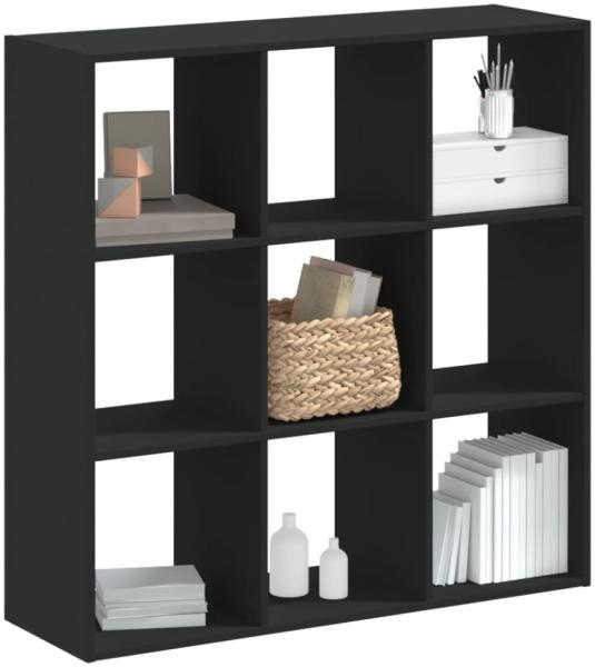 vidaXL Bücherregal Schwarz 102x32x102 cm Holzwerkstoff 852817