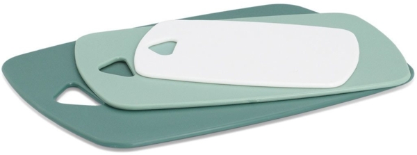 Zeller Present Schneidebrett Set aus Kunststoff, 3-tlg, Kunststoff, (Set, 3-St), hygienisch, kratzfest, flexibel