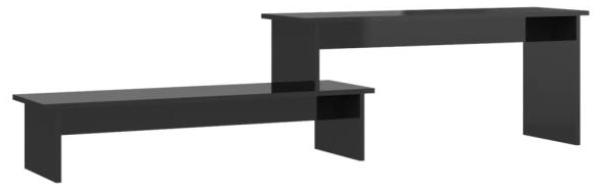 vidaXL TV-Schrank Hochglanz-Schwarz 180 x 30 x 43 cm Holzwerkstoff