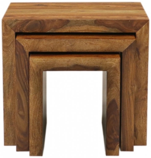 Beistelltische 3 Stk. Amba aus indischem Sheesham-Massivholz Bild 3