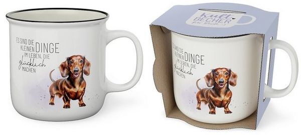 Kult-Becher Kaffeetasse Kaffee Tee Tasse 0,25l Geschenk la vida Dackel 9048051
