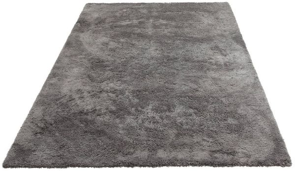 my home Hochflor-Teppich Microfaser Teppich Magong, besonders weich, sehr feiner Flor, rechteckig, Höhe: 25 mm, uni, Wohnzimmer, Schlafzimmer, Kinderzimmer, auch rund und als Läufer