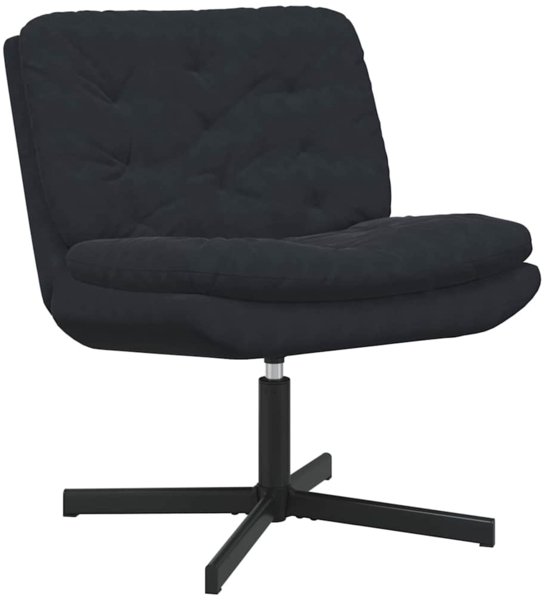 vidaXL Drehender Entspannungsstuhl Schwarz 63 x 75 x 76 cm Samt 42007365