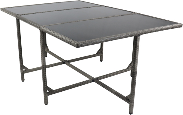 VCM Gartentisch Raloso 920523 Grau H. 74 x B. 170 x T. 110 cm