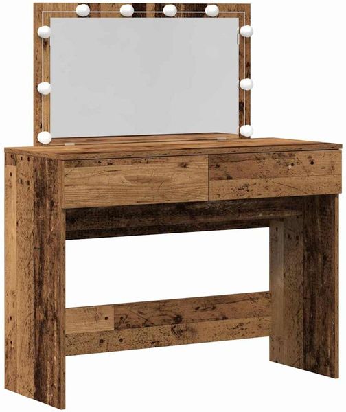 vidaXL Schminktisch Altholz 100 x 40 x 120 cm Holzwerkstoff 868860 Bild 2