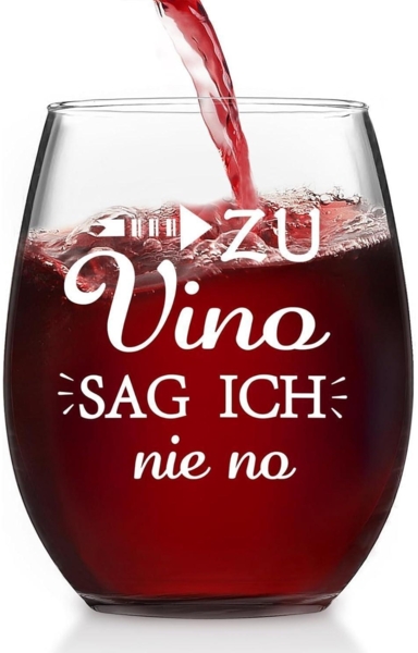 Joymaking Weingläser mit Gravur Spruch Weinglas Personalisiert Geschenk 15OZ