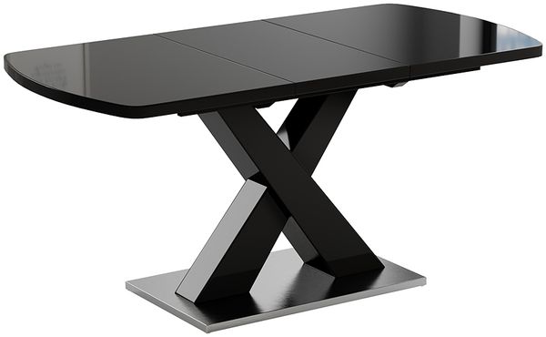 Esstisch Chinto Schwarz 120 x 80 cm ausziehbar Vicco