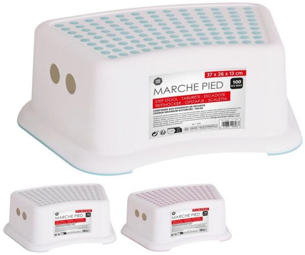 Urban Living Kinder-Tritt Kindertritt Tritthocker Weiß - sortierte Ware - zufäliige Farbwahl der Noppen