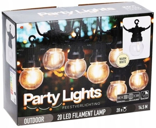Vilde Deko-Lichterkette für den Garten LED-Lämpchen 9 5 m 20 St.