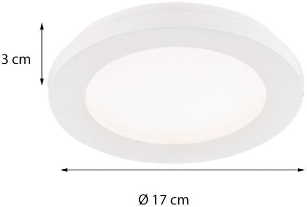 LED Deckenleuchte CAMILLUS, Weiß, Durchmesser 17cm Bild 3