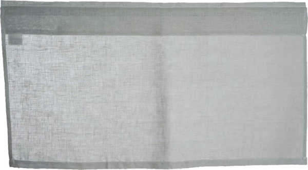 beties Scheibengardine Leinen (1 St), Stangendurchzug, halbtransparent, 100% Leinen, Bistrogardine 45x85 cm Landhausstil mit Tunnelaufhängung Fertiggardine