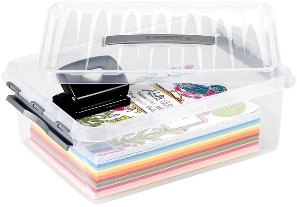 Sunware Aufbewahrungsbox Q-Line mit Deckel 40 x 30 cm 12 L transparent