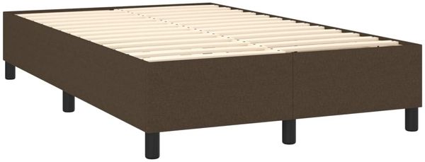 Boxspringbett mit Matratze & LED Stoff Dunkelbraun 120x200 cm, Härtegrad: H2 [3135024] Bild 5