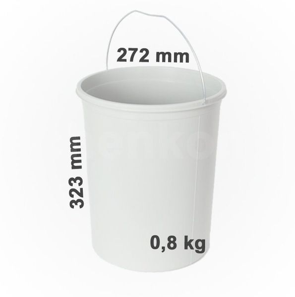 Hailo Inneneimer 15l aus Kunststoff schwarz für Compact-Box 15/M