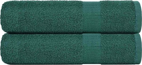 vidaXL Duschtücher FROGN 2 Stk. Grün 70x140 cm 360 g/m² 136857