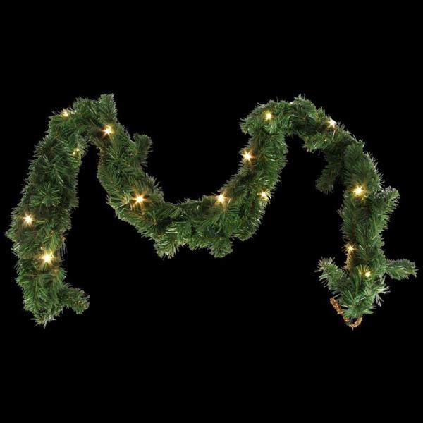LED-Tannengirlande 180cm Weihnachtsgirlande Lichterkette Adventsschmuck Deko