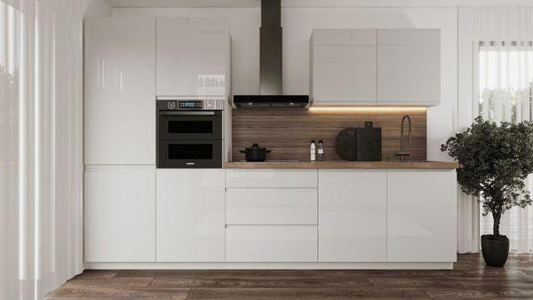 ROYAL24_MARKT Küchenzeile K57-G320 - Aspen - Design, das positive Energie verleiht, (Komplett Set), Edles Design - Top Material - Hochwertig.