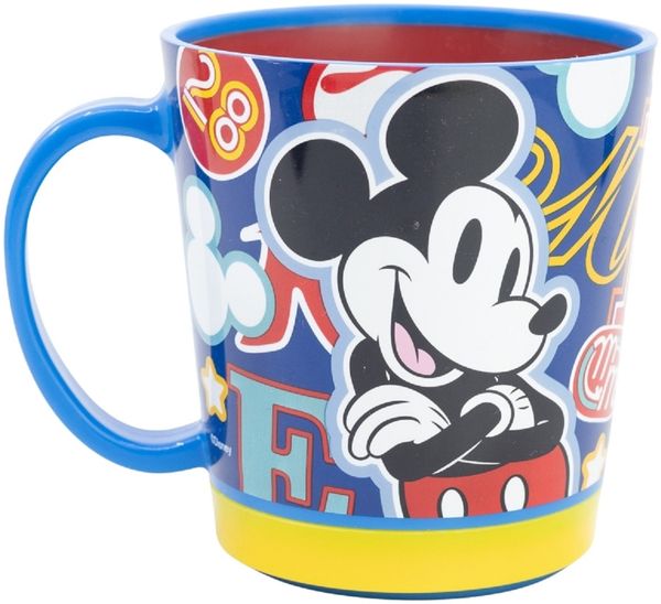 Disney Mickey Mouse Kippsicher Trinkbecher PP 410 ml – Drop Safe Plastikbecher mit Smartgrip-System