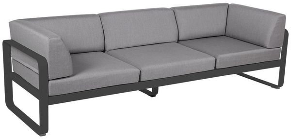 Bellevie 3-Sitzer Club Sofa Outdoor 47 Anthrazit 79 Flanellgrau
