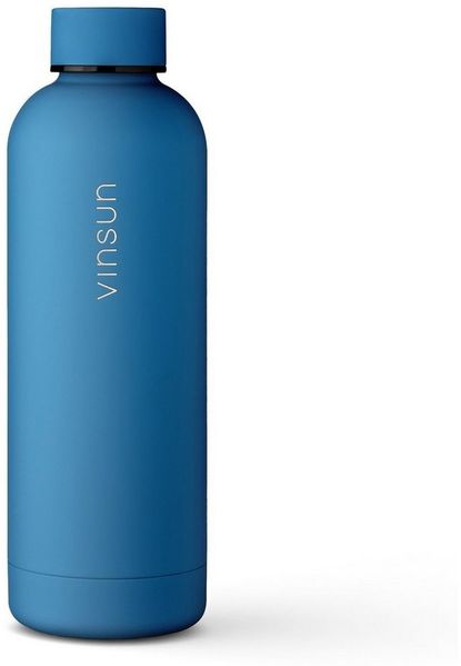 Vinsun Isolierflasche Edelstahl Trinkflasche 500ml - Kohlensäure geeignet - auslaufsicher, Kohlensäure geeignet, auslaufsicher, Geruchs- und Geschmacksneutral