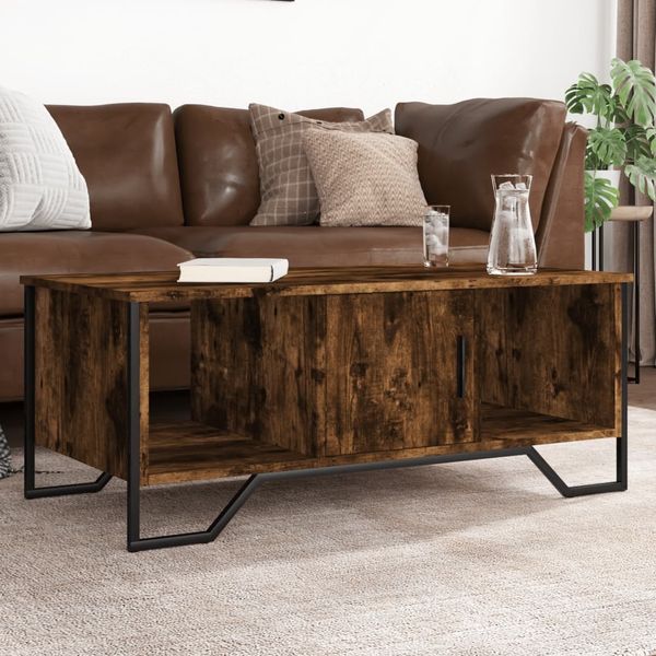 vidaXL Couchtisch Räuchereiche 100x51x40 cm Holzwerkstoff 848491