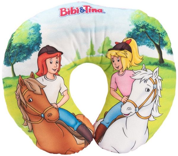 United Labels® Dekokissen Bibi & Tina - Reise-Nackenkissen