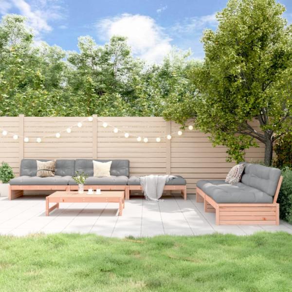 vidaXL 6-tlg. Garten-Lounge-Set mit Kissen Massivholz Douglasie 3186128