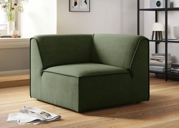 OTTO home Sofa-Eckelement Merid, Sofaelement, Maße B/T/H: 97/97/46 cm, als Modul oder separat verwendbar, für individuelle Zusammenstellung