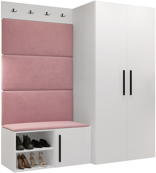 Garderoben-Set Mapreni I (Farbe: Weiß, Manila 09)