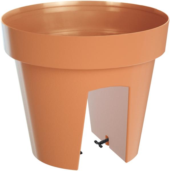 Deuba Blumentopf Geländerkasten Terrakotta 5 Liter